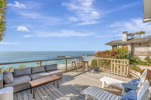 Ocean Front Beach House! Private stairs to Sand!