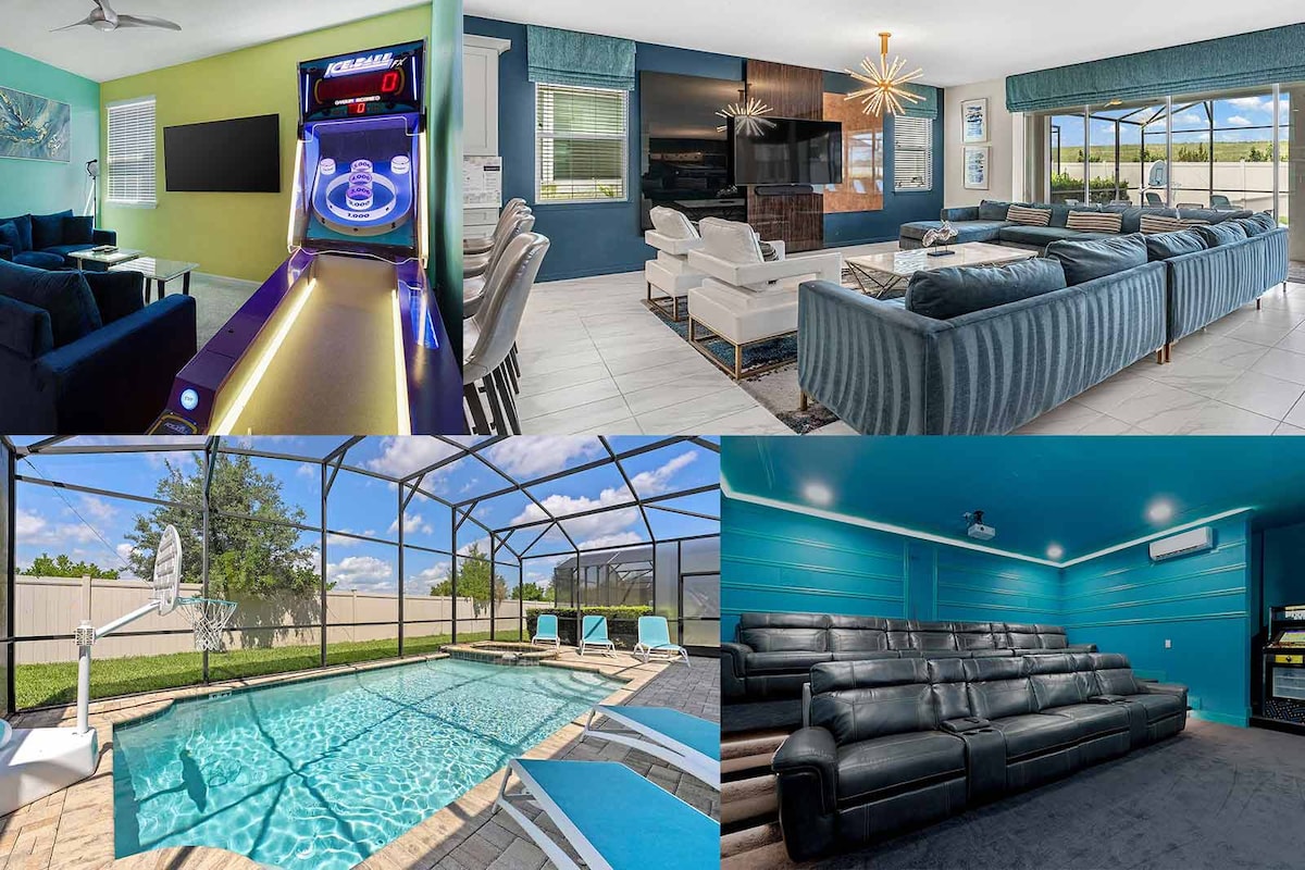 Gamer BR, Theater, Pool Near Disney