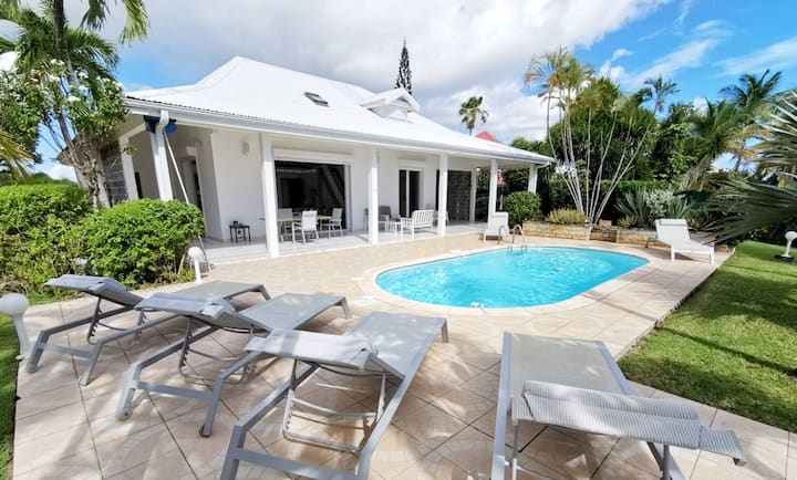 Villa Sainte Anne Ref G169a 5ch Vue Piscine Plage - Guadeloupe