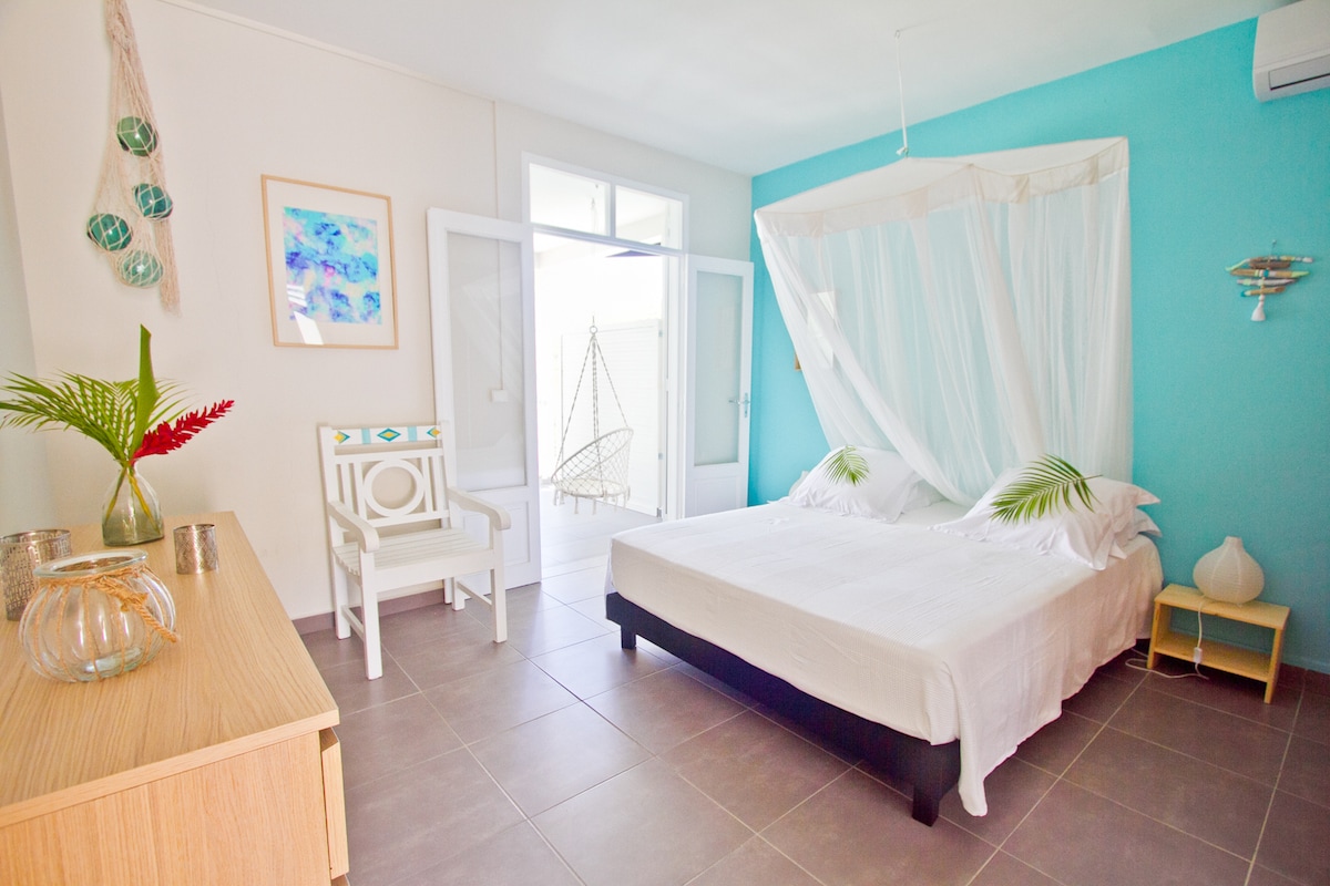 Стаята Tillet в резиденция O Coeur de Deshaies. 160 x 200 легла