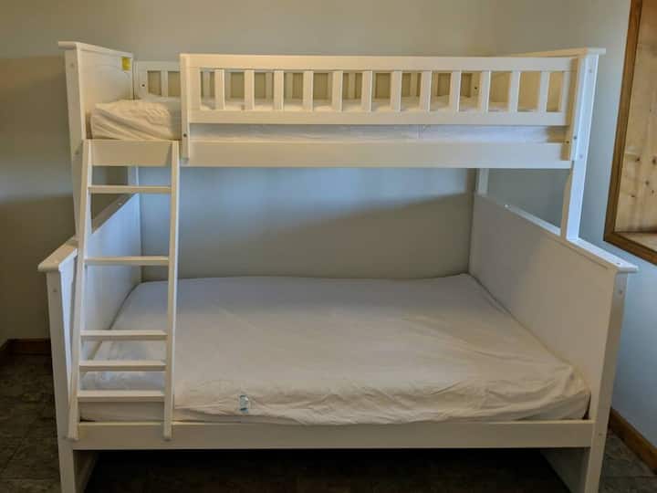 Bedroom #4: bunk bed on lower level