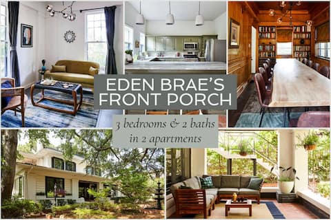 Popular Airbnb listing: FrontPorch@EdenBrae - Overlooking Lush Gardens in Birmingham / Hoover