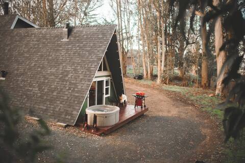 Boho A-Frame Cabin