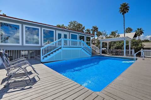 Home on San Jacinto River w/ Pool, Dock & Deck!