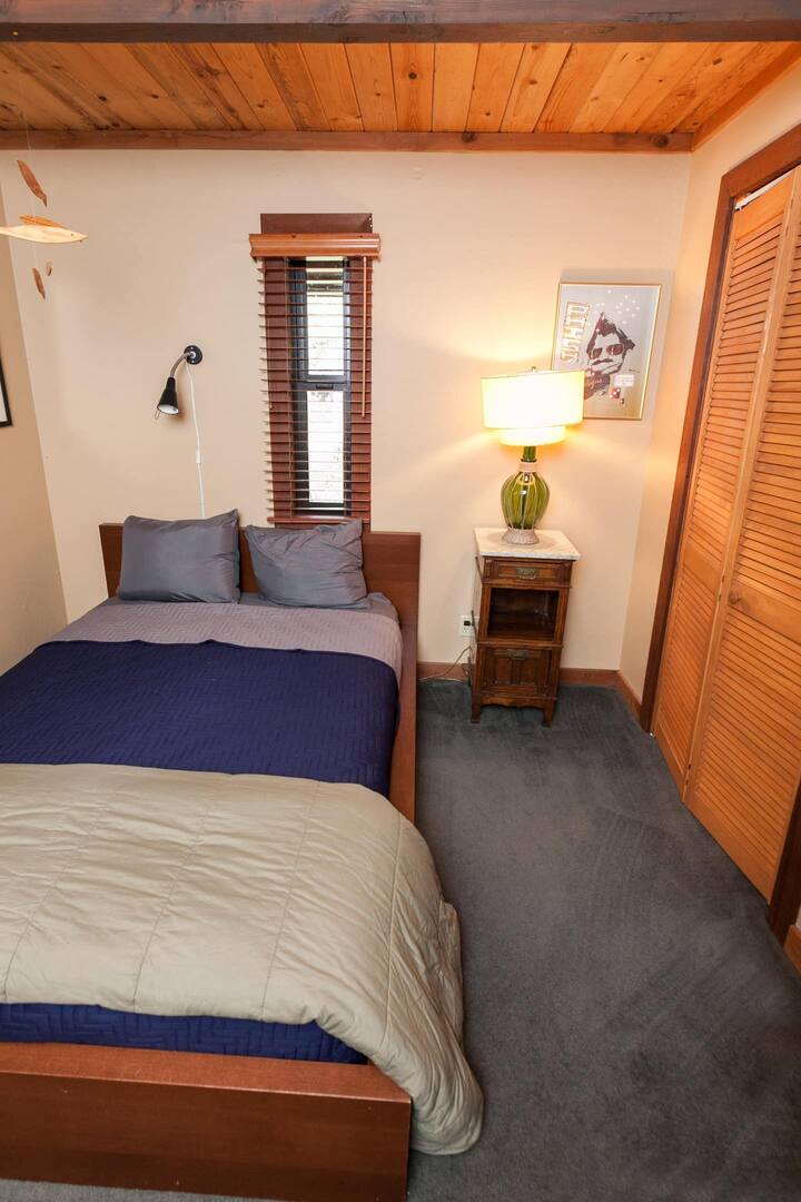 Cozy bedroom with a full bed
