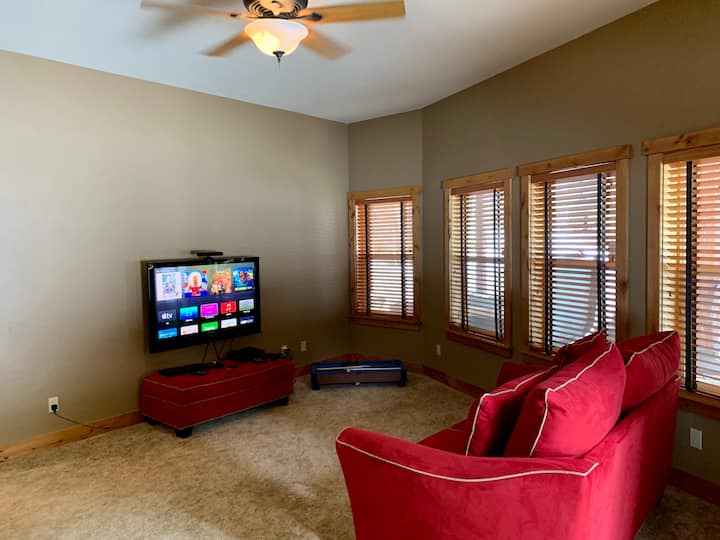 Lower Level TV Room with XBox and Smart TV