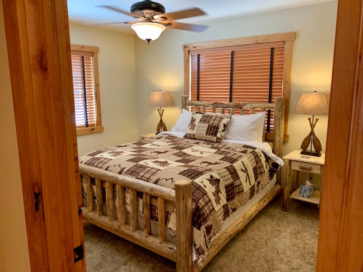 Guest Bedroom- Queen Log Bed