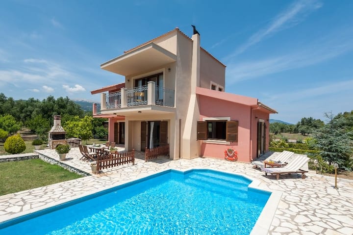 Villa Nafiska | 3-bedroom Private Pool Villa With - Céphalonie