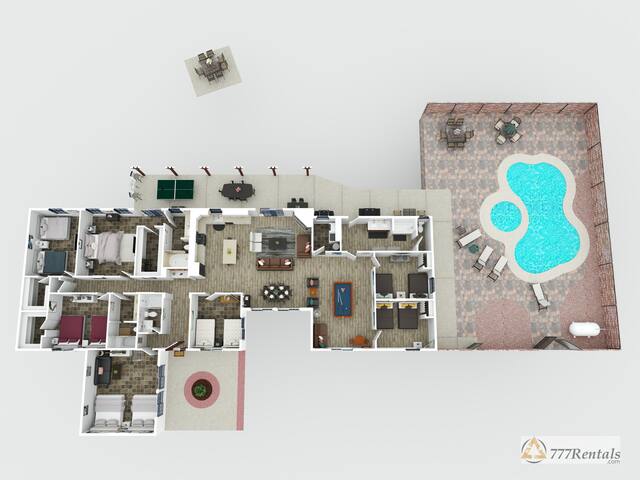 777Rentals – 7BR/4BA – Southwest Estate gallery image 3