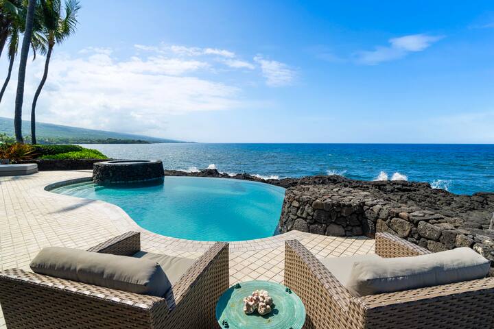 Ali’i Point #9: Lux Oceanfront w/ Heated Pool, AC