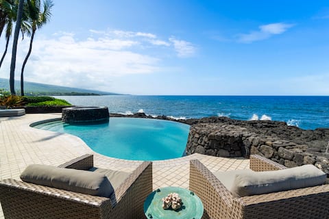 Ali'i Point #9: Lux Oceanfront w/ Heated Pool, AC