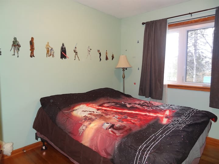 Habitación con cama tamaño queen en Star Wars
