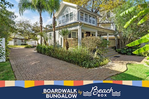 Cute Bungalow with Huge Deck & Fire Pit