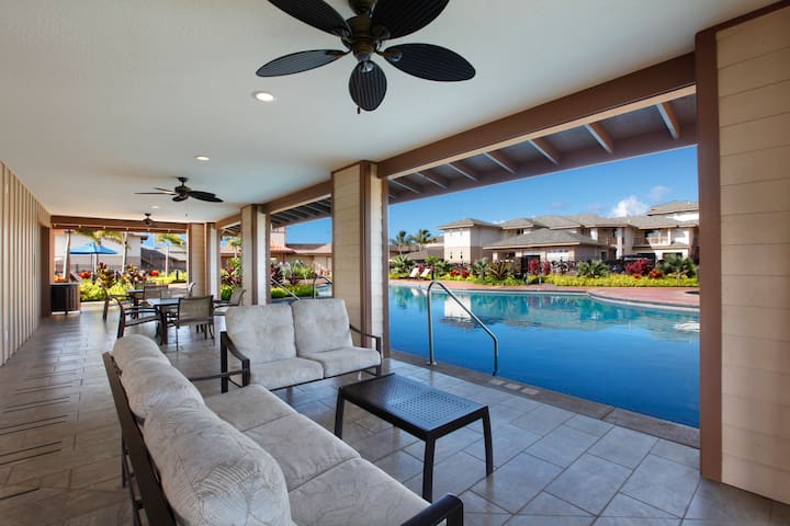 Three Bedroom Suite in Sunny Poipu w/ Pool and AC!