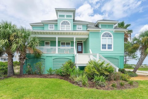Oceanfront Luxury 5 BR home on gated Harbor Island