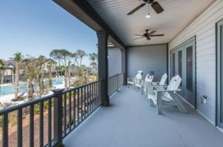 Poolside Cottage 34 Retro Coastal Chic The Cottage - Jekyll Island, GA