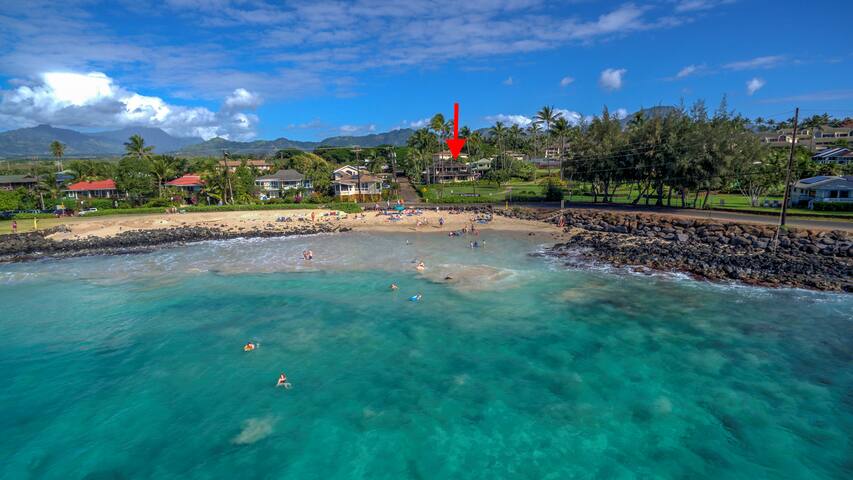 Lei Hali’a – Steps Away from Poipu Beach with A/C! gallery image 3