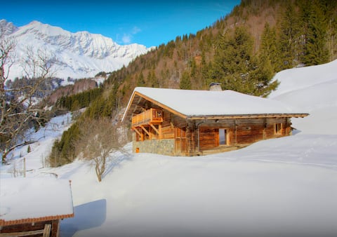 Secluded ski base with great views