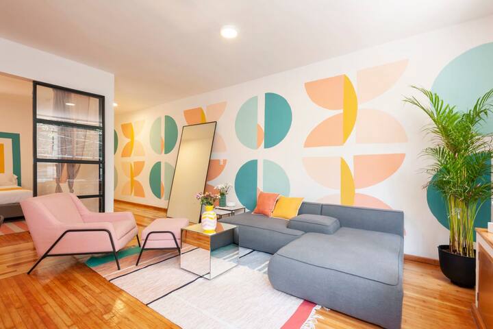 Luminous Spacious Condesa Apt Walk to Parks
