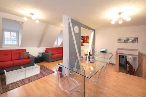 Propriété Airbnb réussie: gluck duplex 97m2 city center 3br 2bth à Colmar