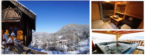 Independent chalet with Jacuzzi Private Sauna