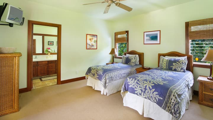 Ahe Lani Cottage - Suite del dormitorio de invitados - Parrish Kauai