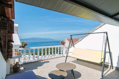 Apartment Jure - terrace with amazing sea view