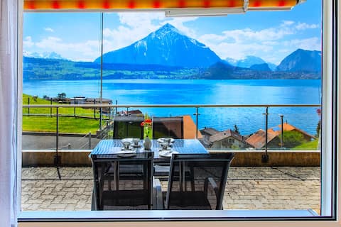 📸Amazing Views Alps & Lake👍Free Parking🇨🇭SwissHut Chalets