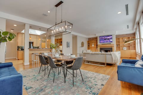 Red Door | Center of Downtown GVL W/ 3 King Beds!