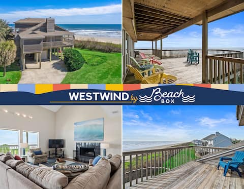 Beachfront Estate w/ Expansive Deck & Ocean Views