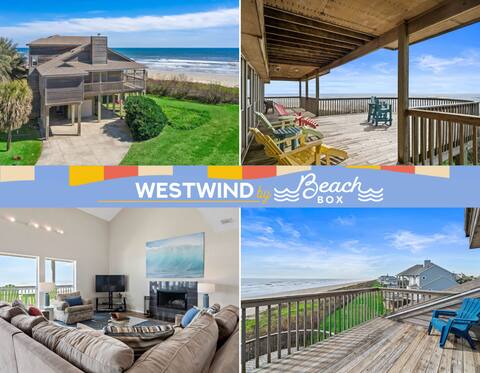 Beachfront Beauty with Huge Deck & Stunning Views