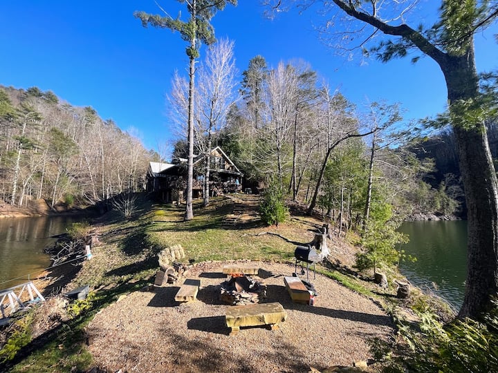 Lakefront Peninsula Home - ONE of A KIND Spot!