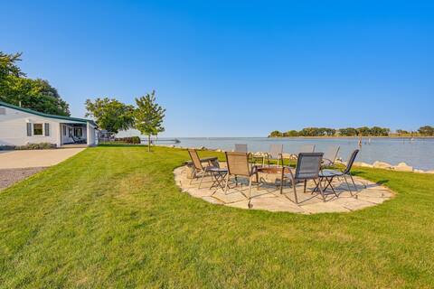 Waterfront Bay City Home w/ Dock & Boat Launch!