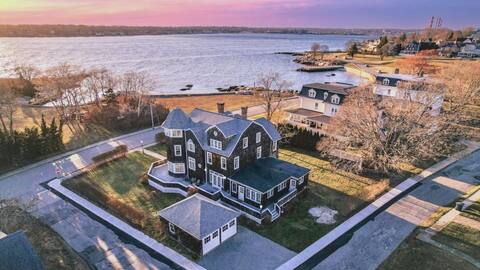 Stately Family Home on the Water Near Mystic