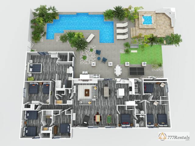 777Rentals – 7BR/5BA – Serenity 2 Estate gallery image 3