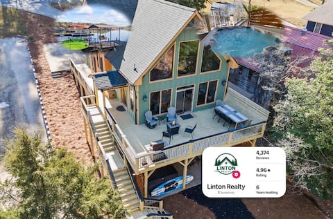 The Skyline Way Lake House w/ Hot Tub & Dock!