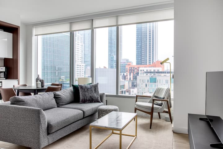 Trendy Rincon Hill 2br W/ Gym & Roof Terrace Near Tech Hqs, By Blueground - San Francisco, CA