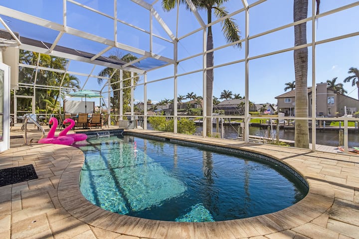 Heated Pool & Spa, Kayaks -Villa Dancing Flamingo - Cape Coral, FL