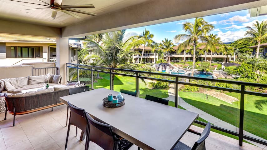 Luana 18C ~ Private Oasis with Lanai, BBQ & Garage