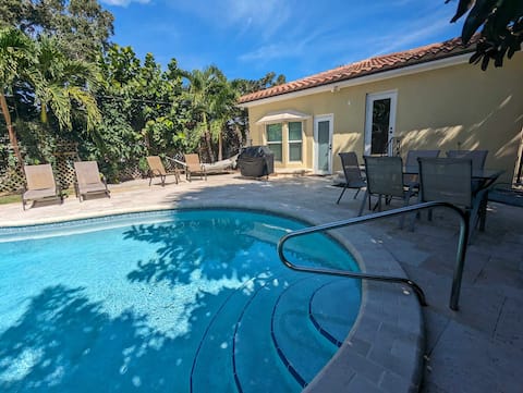 3/2 Heated Private Pool, 5 Min to Beach