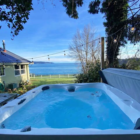 Beachfront Retreat with Hot Tub and Fire pit