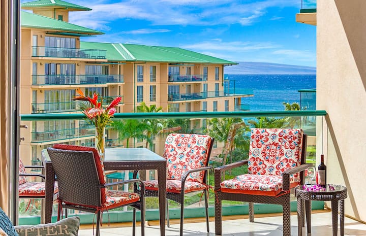 Maui Resort Rentals: Honua Kai Hokulani 637 - Newly Upgraded 6th Floor Studio W/ Full Ocean Views! - Kaanapali, HI