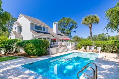 Gorgeous Home With Pool & Golf Views Hilton Head