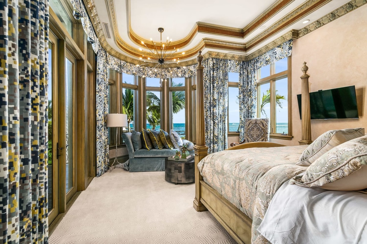 Nádherný výhľad na oceán z našej spálne na 2. poschodí!