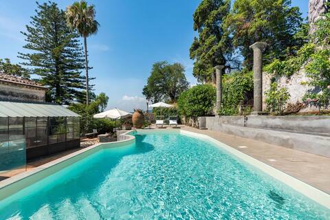 Aristocratic villa with private pool and lush gard