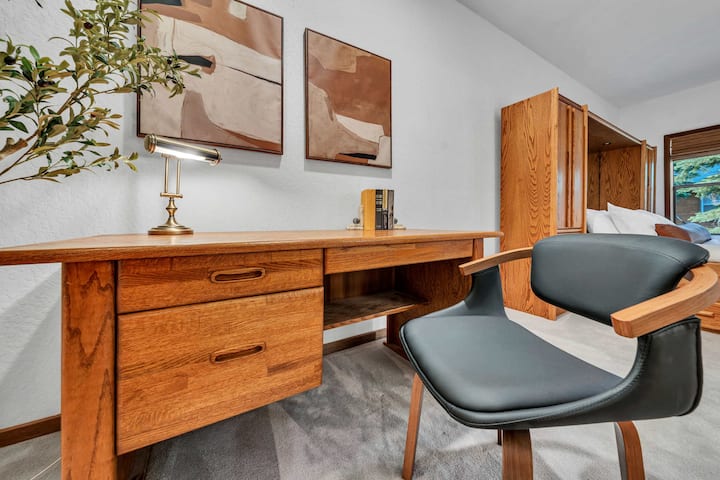 Private workspace located in bedroom 1