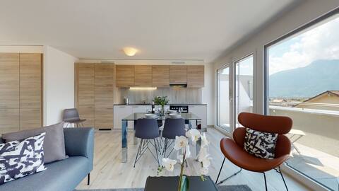 Bright Apartment 501 in downtown Aigle