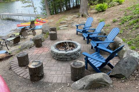 4-Season Home: Fall Colors & Fire Pit in Barnstead