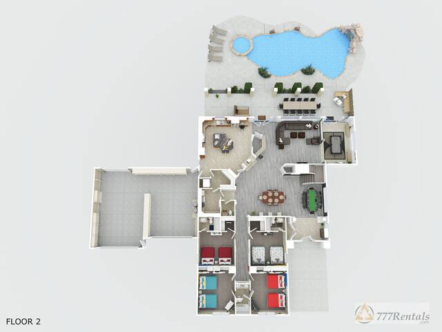 777Rentals – 10BR/7BA – West Strip Paradise gallery image 3