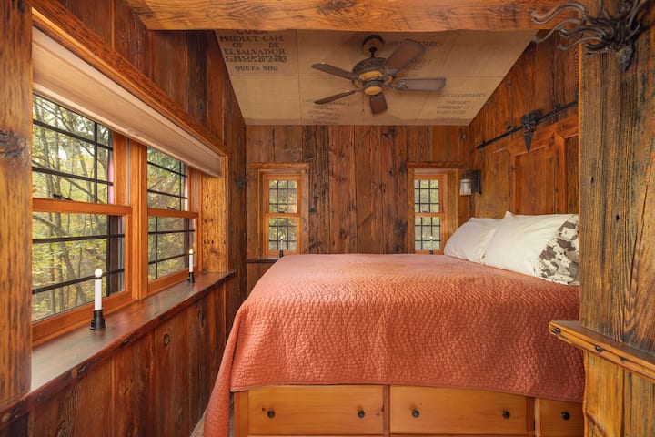 First floor bedroom with full size bed